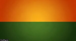 Orange and green background image