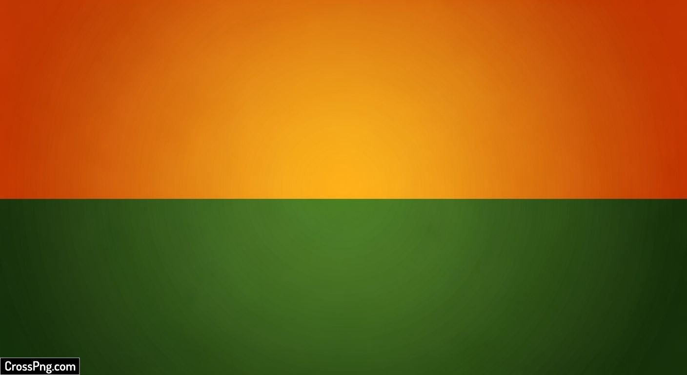 Orange and green background image