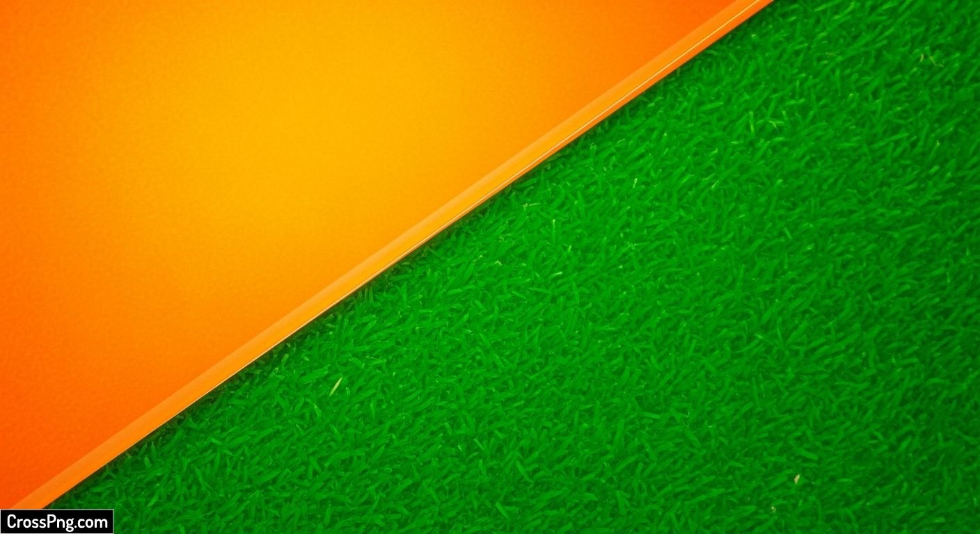 Orange and green background image