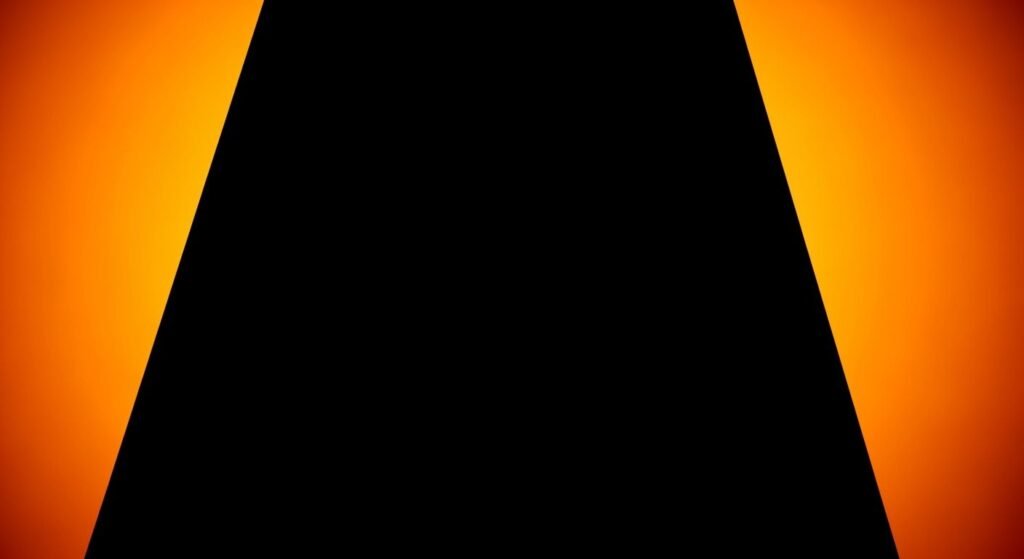 Orange background black image 2