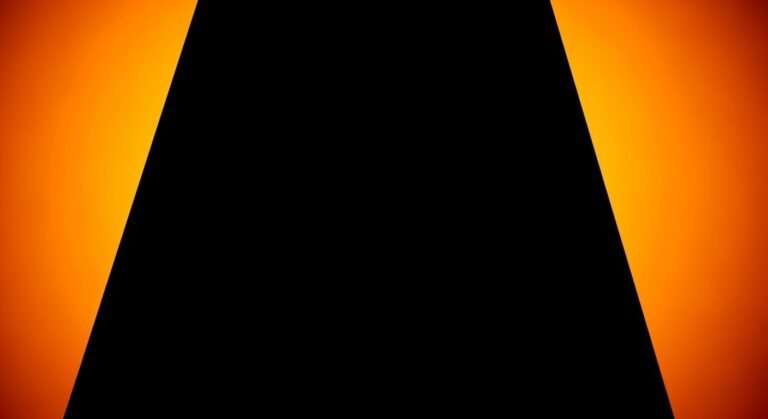 Orange background black image 2