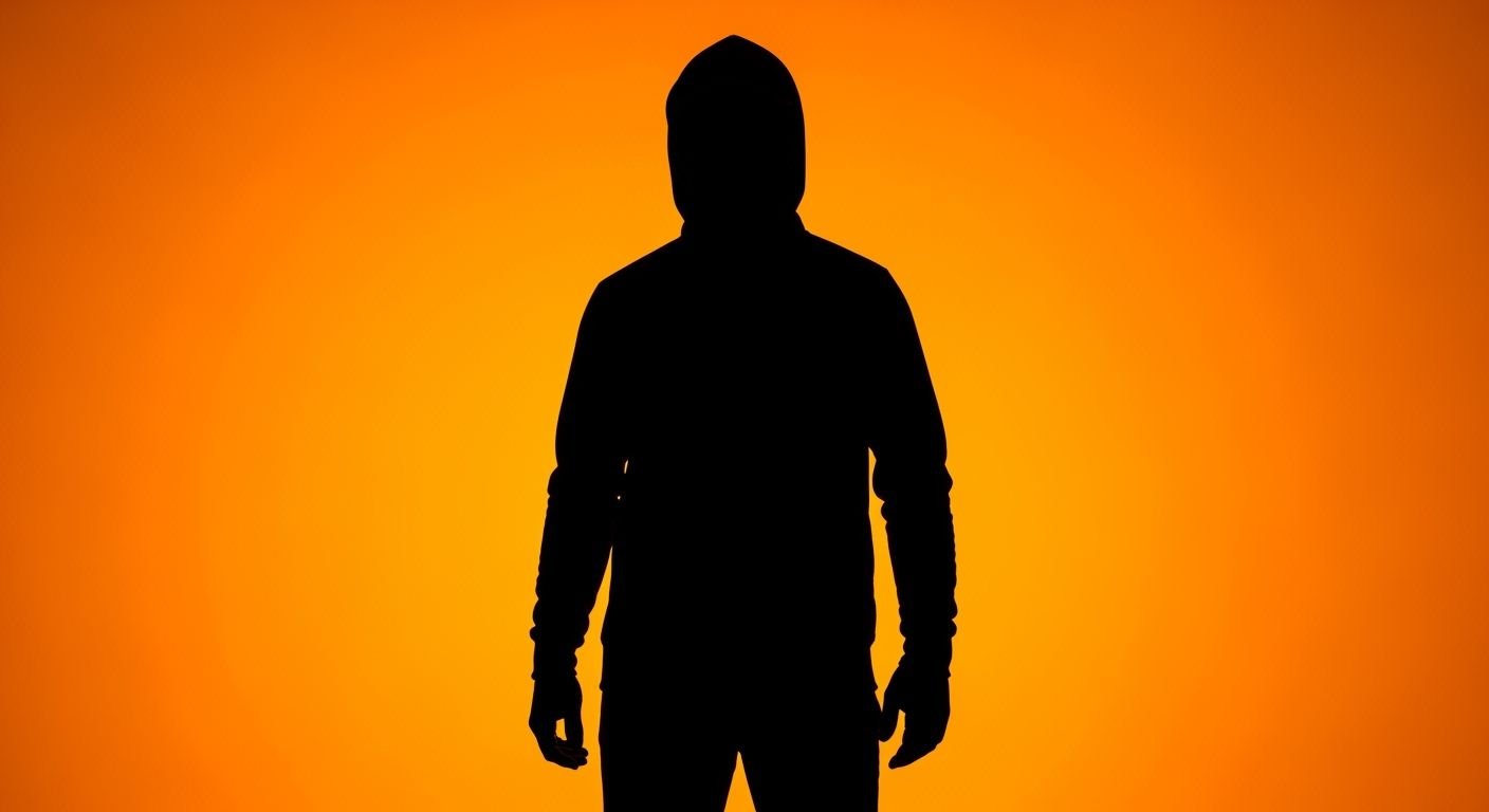 Orange background black image 4