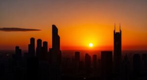 Orange gradient sun background high image 3