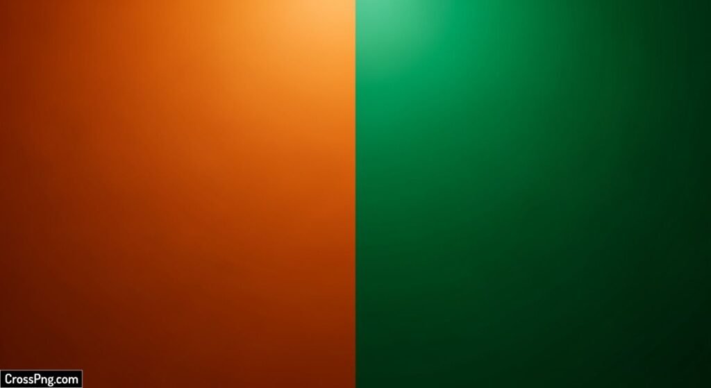 Orange green background image