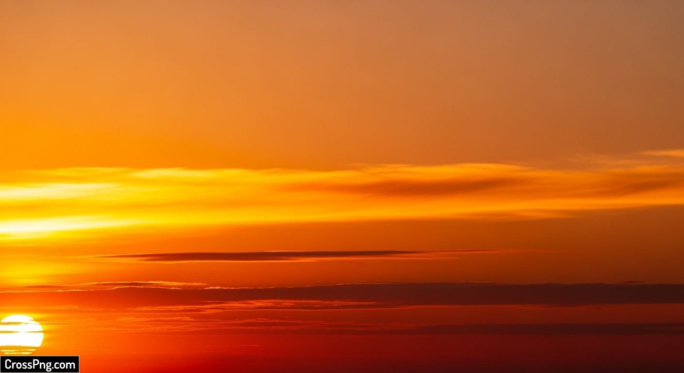 Orange sky background image 2