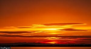 Orange sky background image