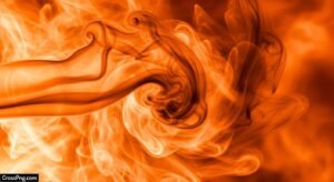 Orange smoke background image 3