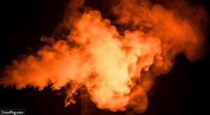 Orange smoke background image