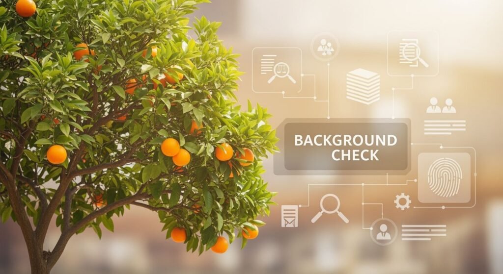 Orange tree background check image 3