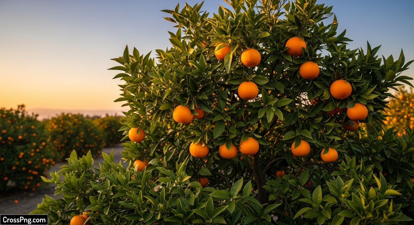 Orange tree background image 2