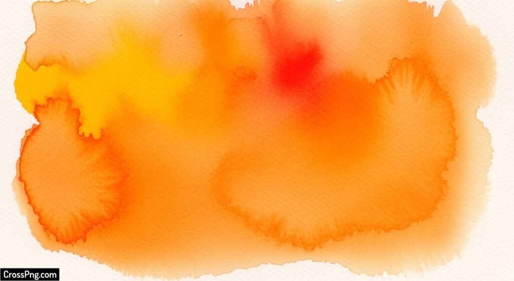 Orange watercolor background image 2