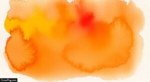 Orange watercolor background image 2
