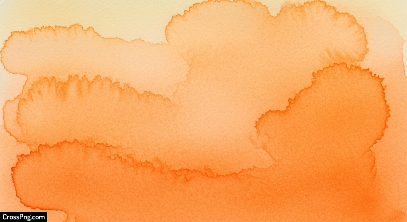 Orange watercolor background image 4