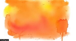 Orange watercolor background image 5