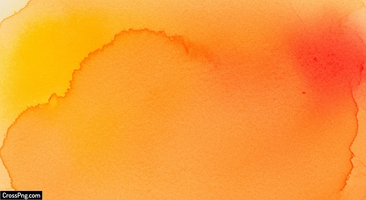 Orange watercolor background image 6