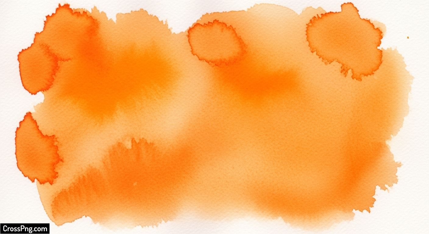 Orange watercolor background image 7