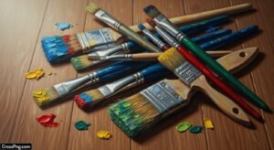 Paint brush background image 2
