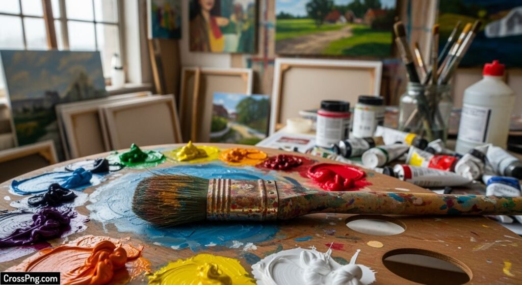 Paint brush background image 3