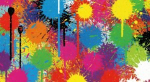 Paint splatter background image 3