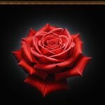 Painting with black background image
