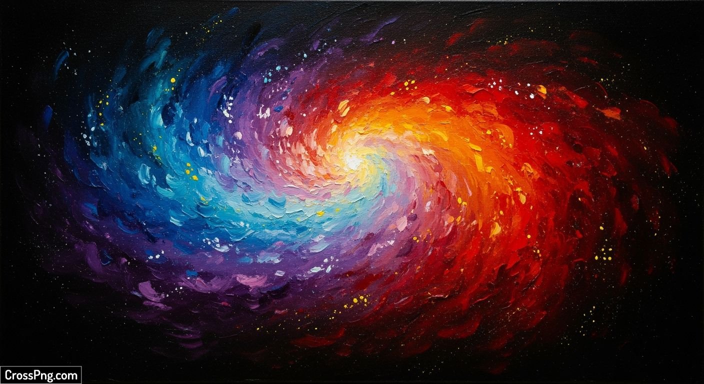 Painting with black background image 2