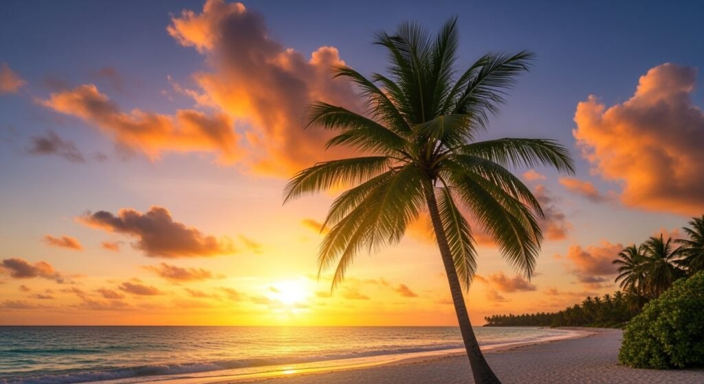 Palm tree background image