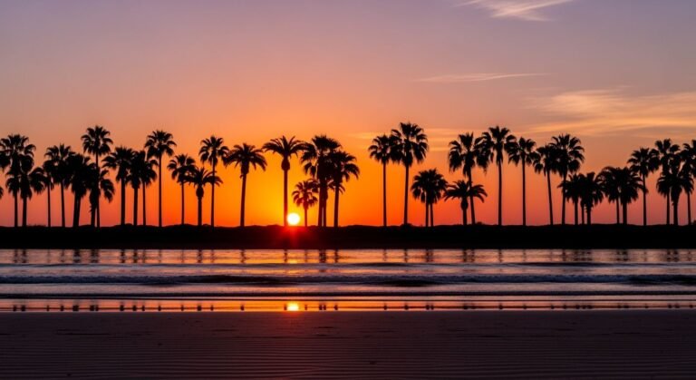 Palm trees background image 3