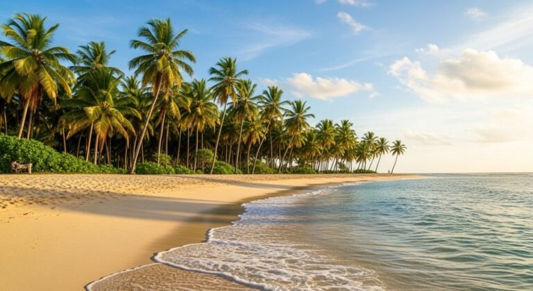 Palm trees background image