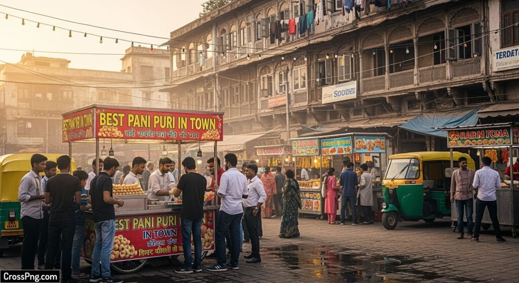 Pani puri background image