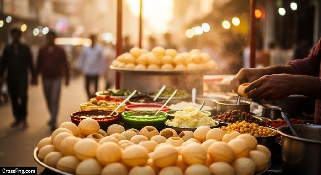 Pani puri background image 2
