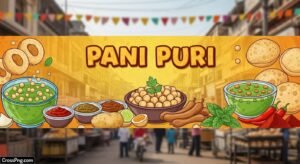 Pani puri banner background image