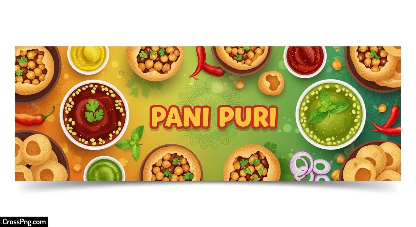Pani puri banner background image 2