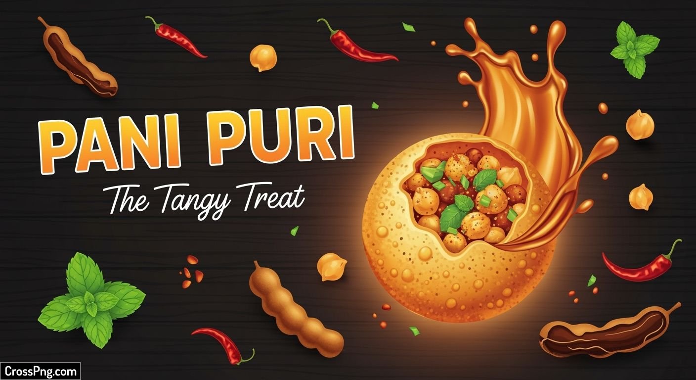 Pani puri banner background image 3