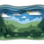 Paper cut background image 2