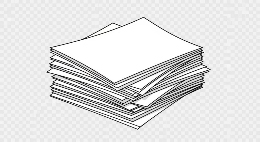 Papers short stack clipart transparent image
