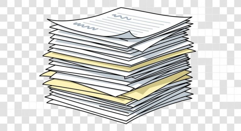 Papers short stack clipart transparent image 2