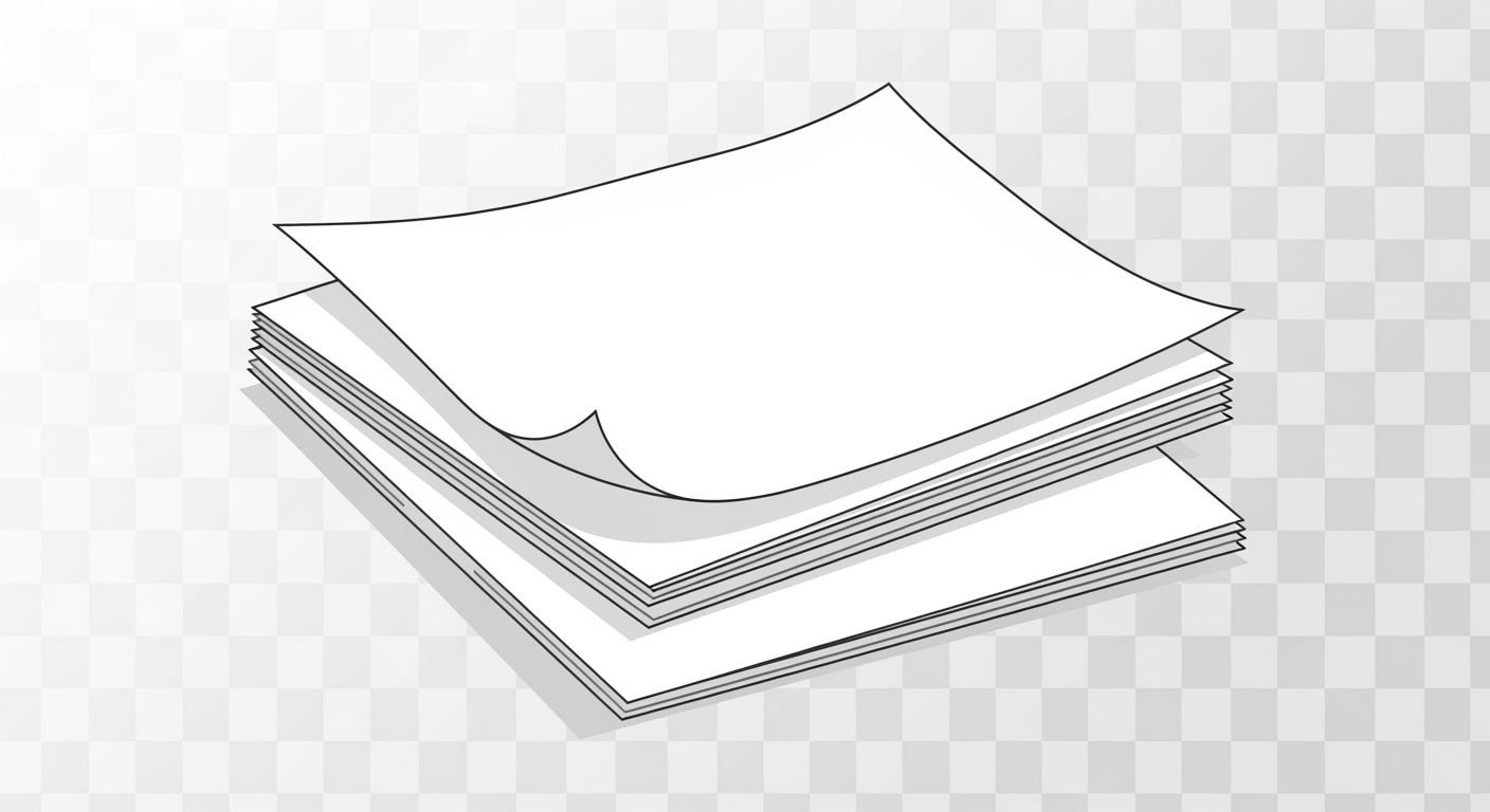 Papers short stack clipart transparent image 3
