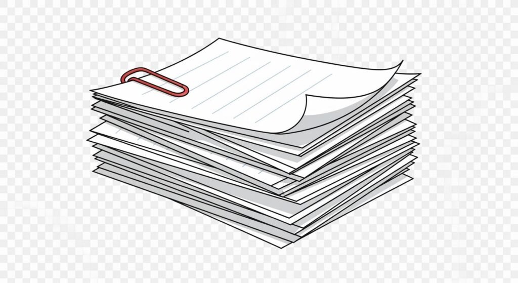 Papers short stack clipart transparent image 4