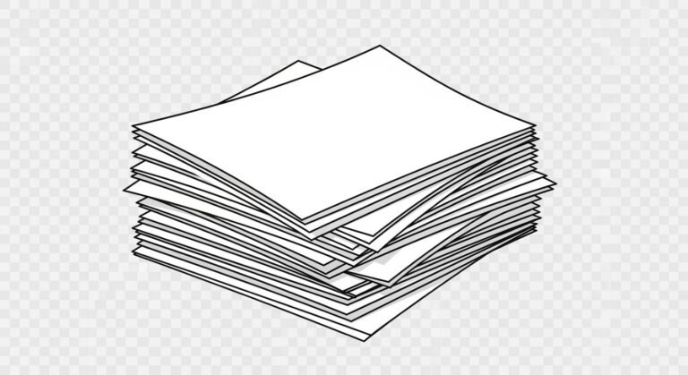 Papers short stack clipart transparent image