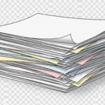Papers stack clipart transparent image