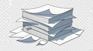 Papers stack clipart transparent image 3