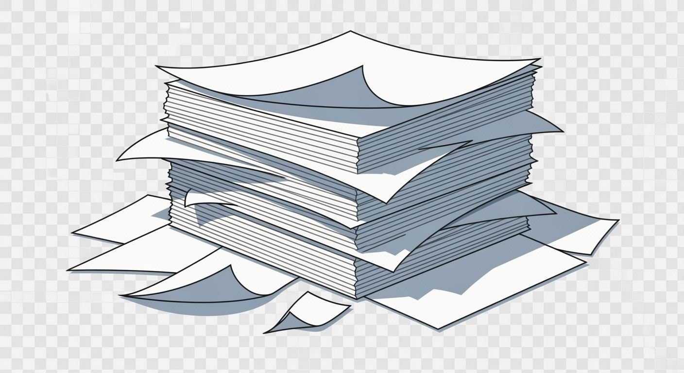 Papers stack clipart transparent image 3