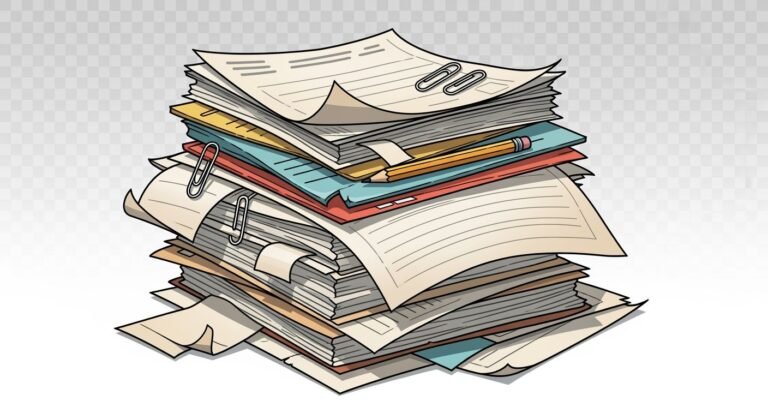 Papers stack clipart transparent image 4