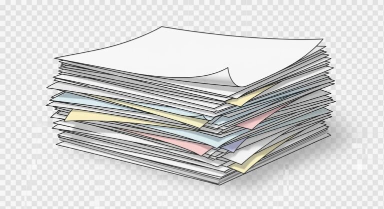 Papers stack clipart transparent image