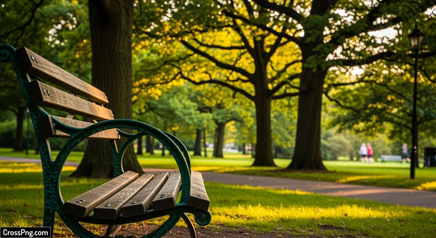 Park bench background image