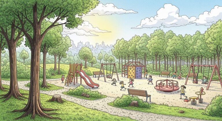 Park drawing background playground image