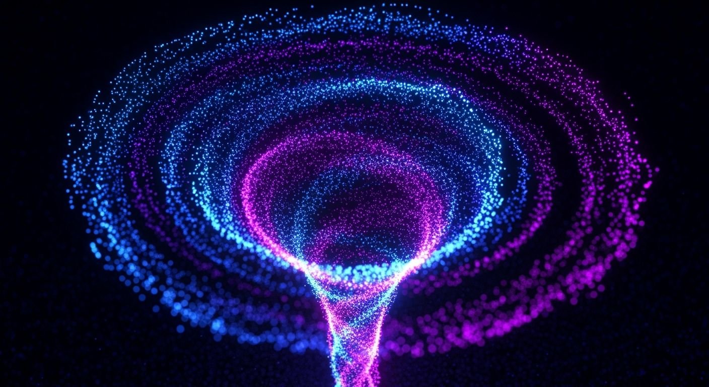 Particle vortex background image 2
