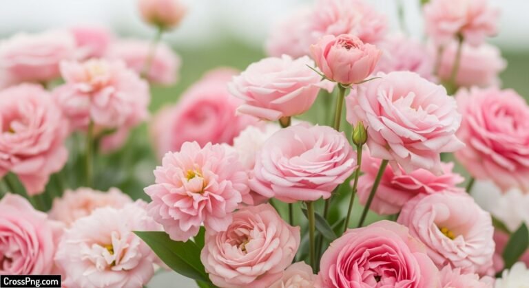 Pastel pink flower background image