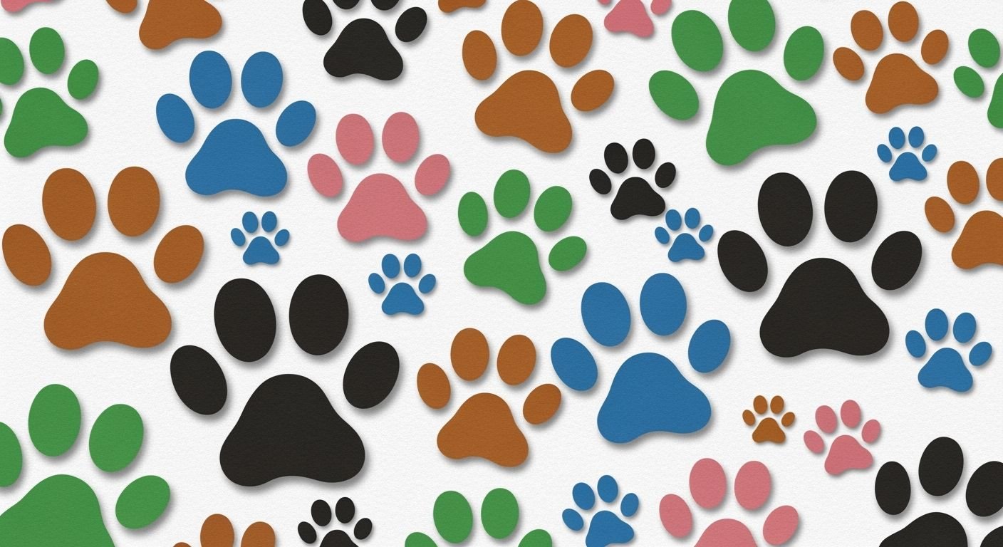 Paw print background image 3