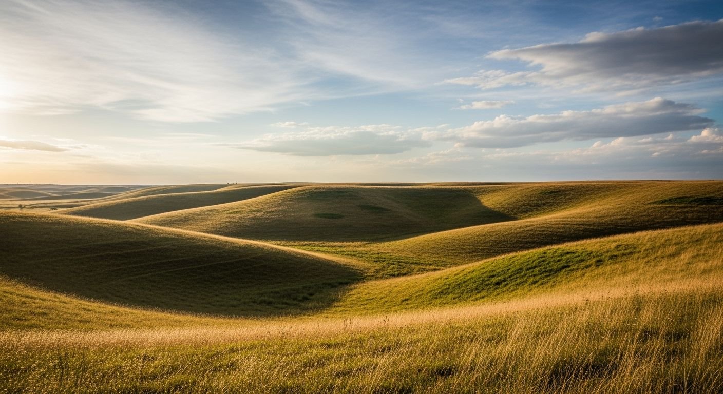 Photogenic grassy plain background image 4